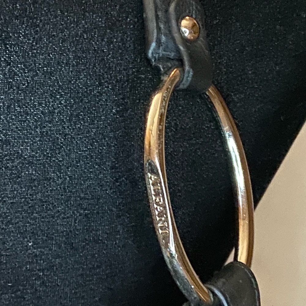Alfani black Genuine Leather Purse Tassels​​​​​​​​​​​​​​​​​​​​​​​​​​​​ - Picture 9 of 12